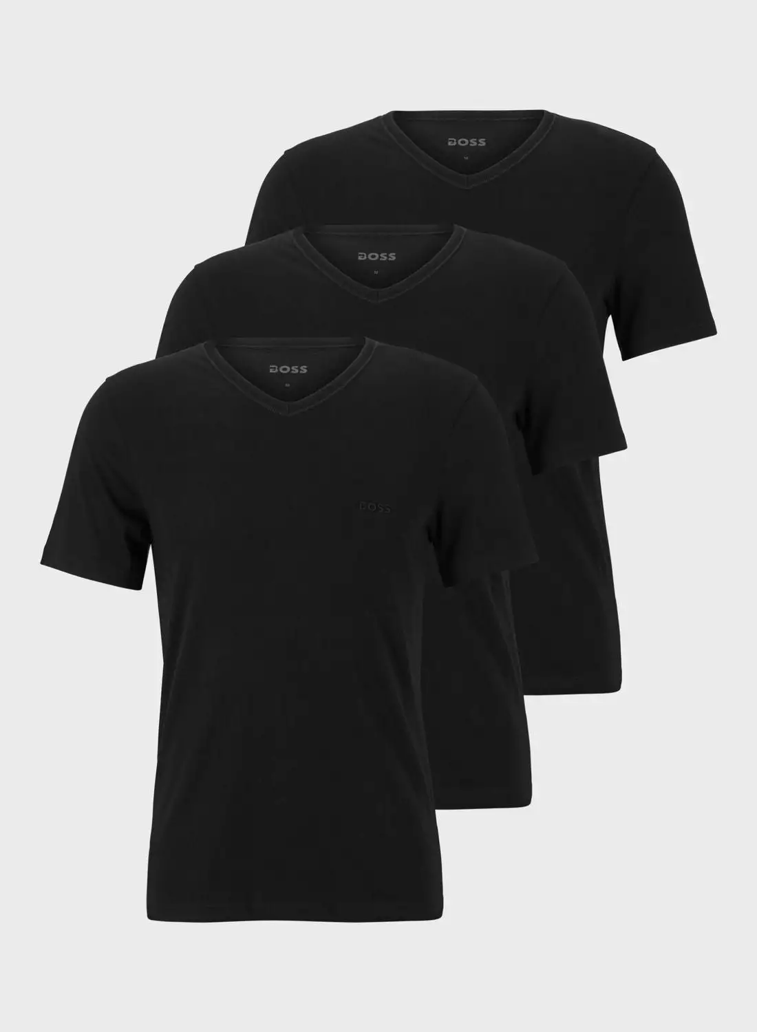 BOSS 3 Pack Essential V-Neck T-Shirt