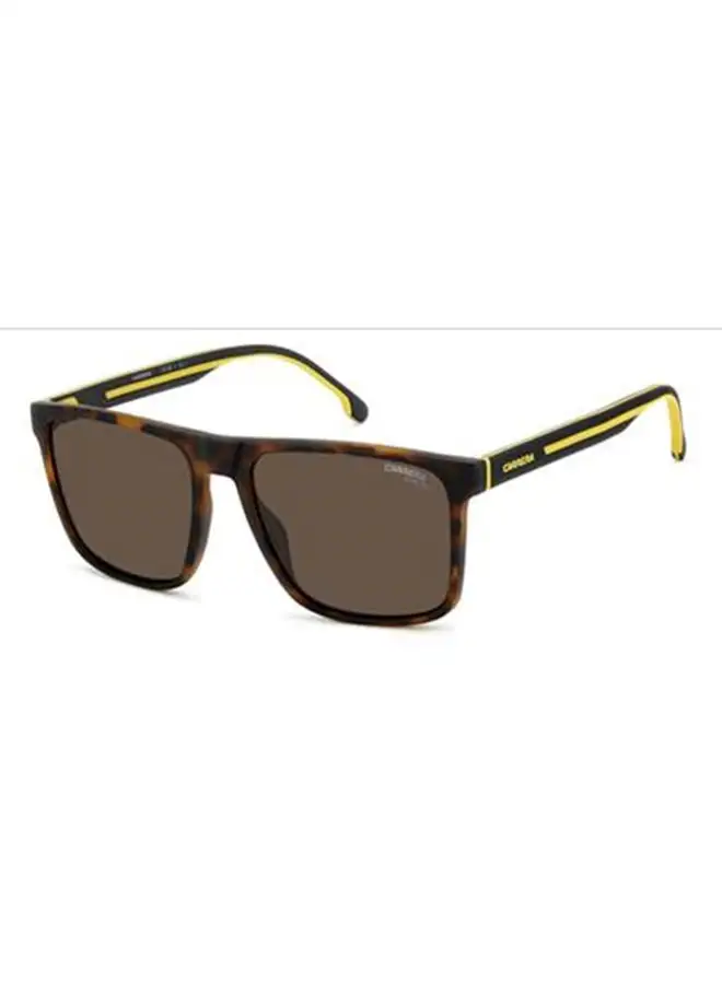 Carrera Men's UV Protection Rectangular Sunglasses - CARRERA 8064/S BROWN 57 Lens Size: 57 Mm Brown