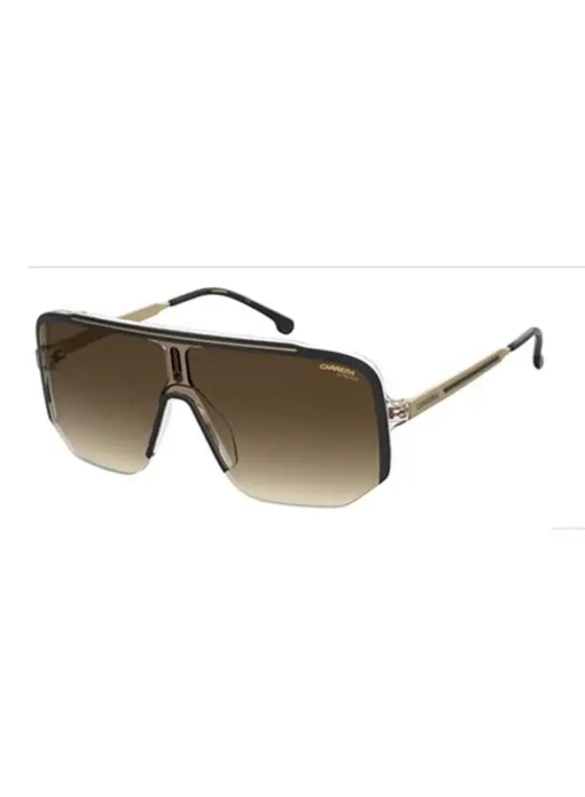 نظارة شمسية مربعة للحماية من الأشعة فوق البنفسجية للجنسين من كاريرا - CARRERA 1060/S BROWN 99 مقاس العدسة: 99 ملم بني