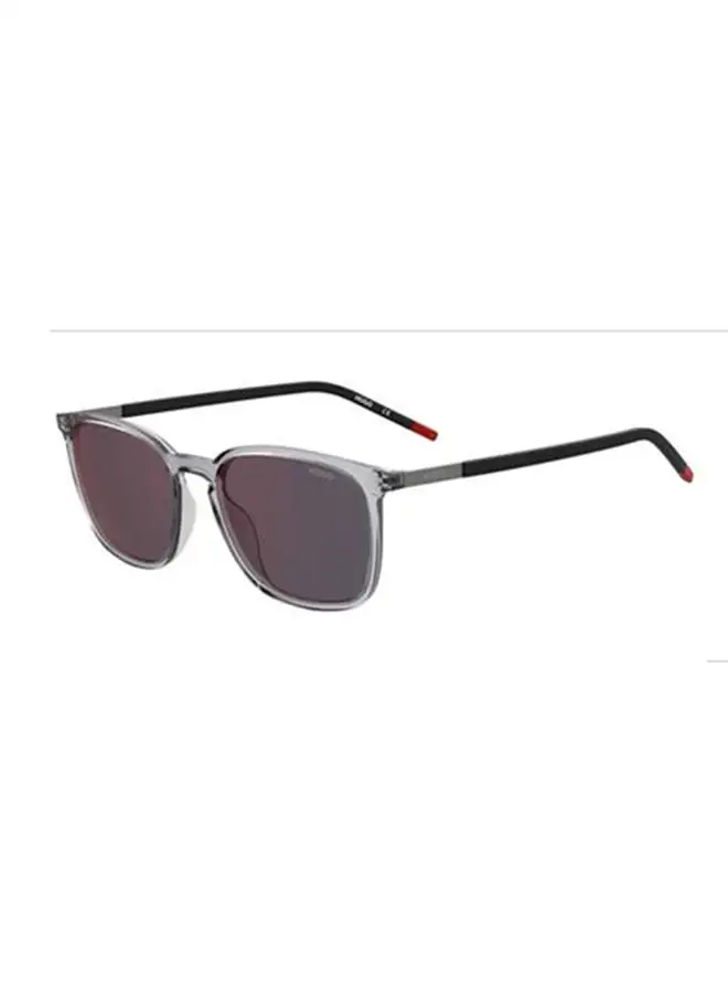 HUGO نظارة شمسية مستطيلة للحماية من الأشعة فوق البنفسجية للرجال - HG 1268/S RED 54 مقاس العدسة: 54 ملم أحمر