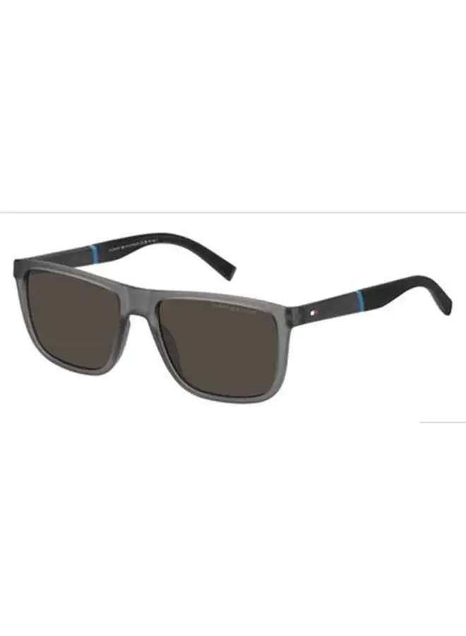 TOMMY HILFIGER Men's UV Protection Rectangular Sunglasses - TH 2043/S GREY 56 Lens Size: 56 Mm Grey
