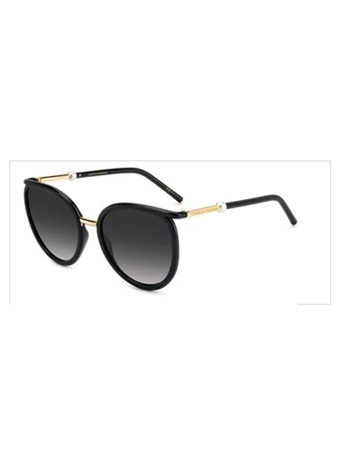 CAROLINA HERRERA Women's UV Protection Round Sunglasses - Her 0077/S Black 22 - Lens Size: 53.2 Mm