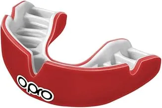 Opro Power Fit Adult Mouthguard, Red/White