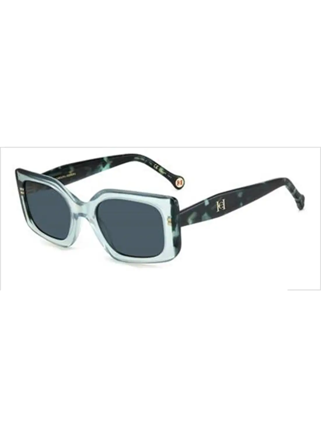 كارولينا هيريرا نظارة شمسية مستطيلة للنساء للحماية من الأشعة فوق البنفسجية - Her 0182/S Green 22 - مقاس العدسة: 37.6 ملم