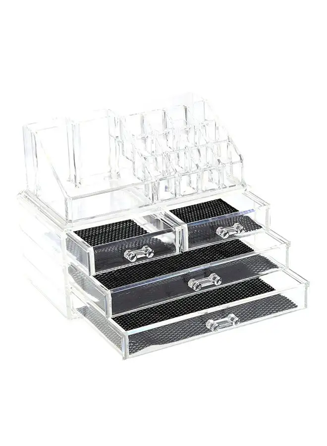 Generic Acrylic Jewelry And Cosmetic Storage Display Boxes Black/White