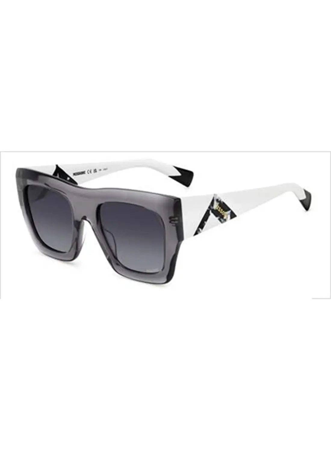 ميسوني نظارة شمسية مستطيلة للحماية من الأشعة فوق البنفسجية للنساء - Mis 0153/S Gray 22 - مقاس العدسة: 44.3 ملم
