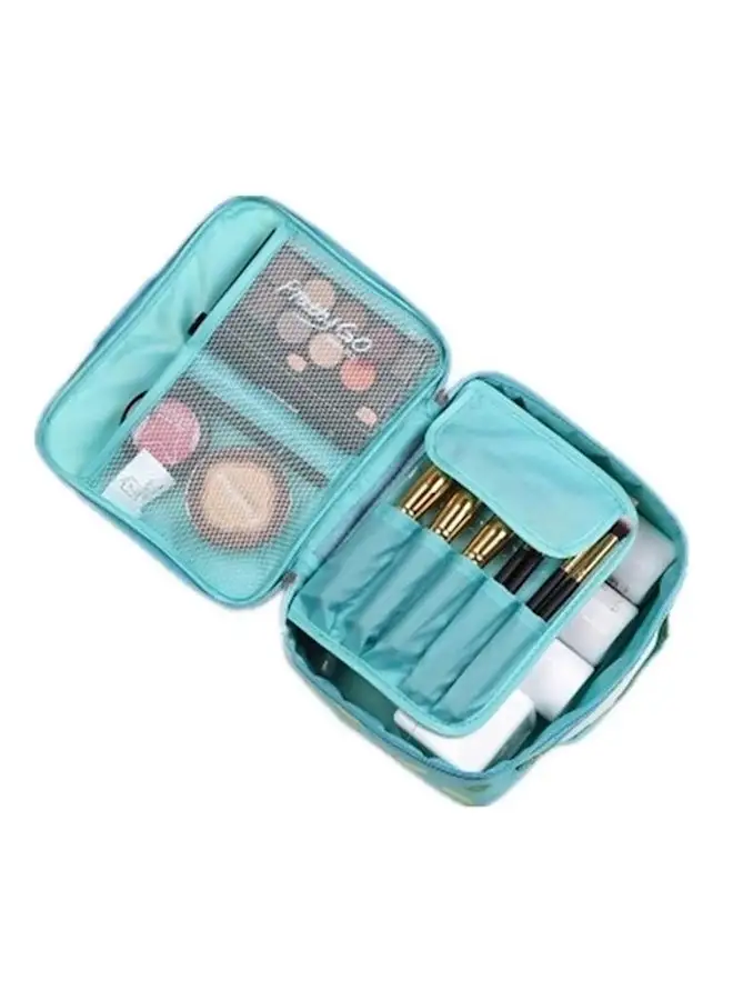 Generic Portable Toiletry Travel Kit Organizer Cosmetic Bag Blue