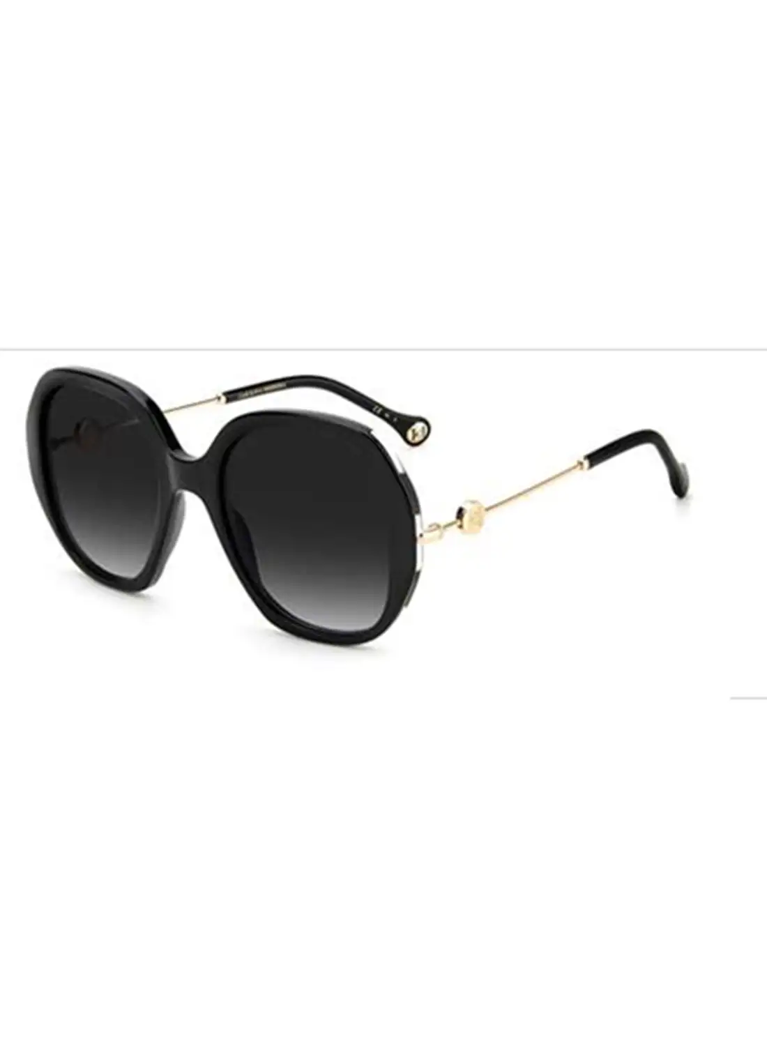 CAROLINA HERRERA Women's UV Protection Square Sunglasses - Ch 0019/S Black 21 - Lens Size: 56.9 Mm