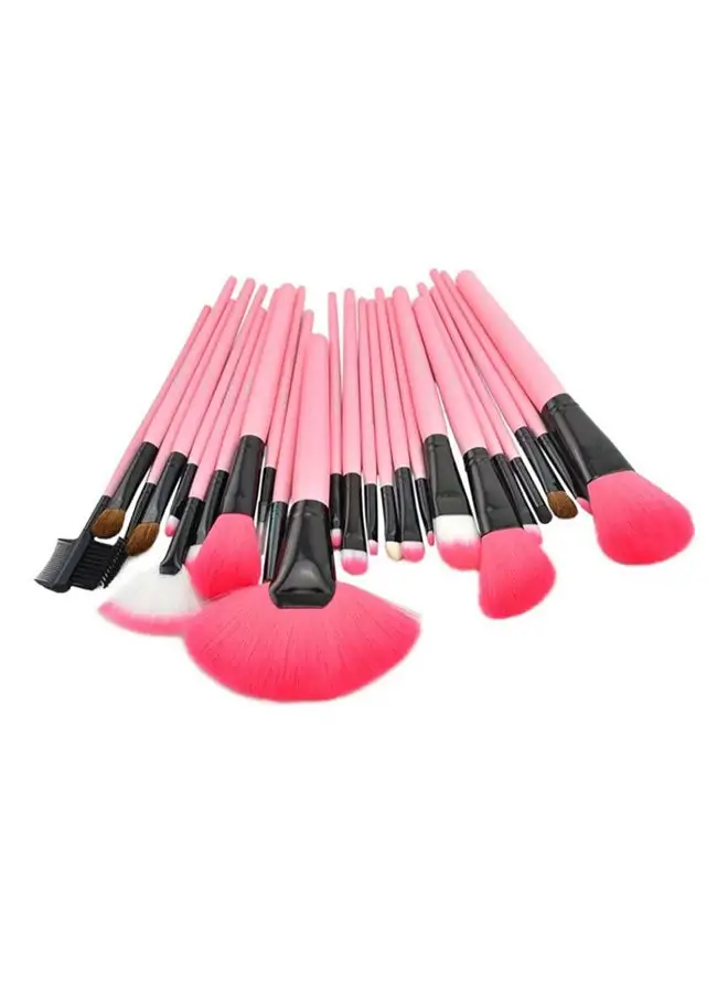 Generic Professional Makeup Brushes Pink/Black