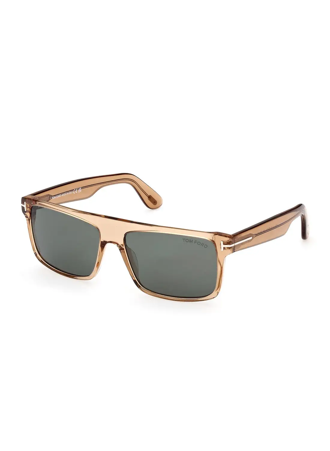 TOM FORD Men's UV Protection Rectangular Sunglasses - FT099945N58 - Lens Size: 58 Mm