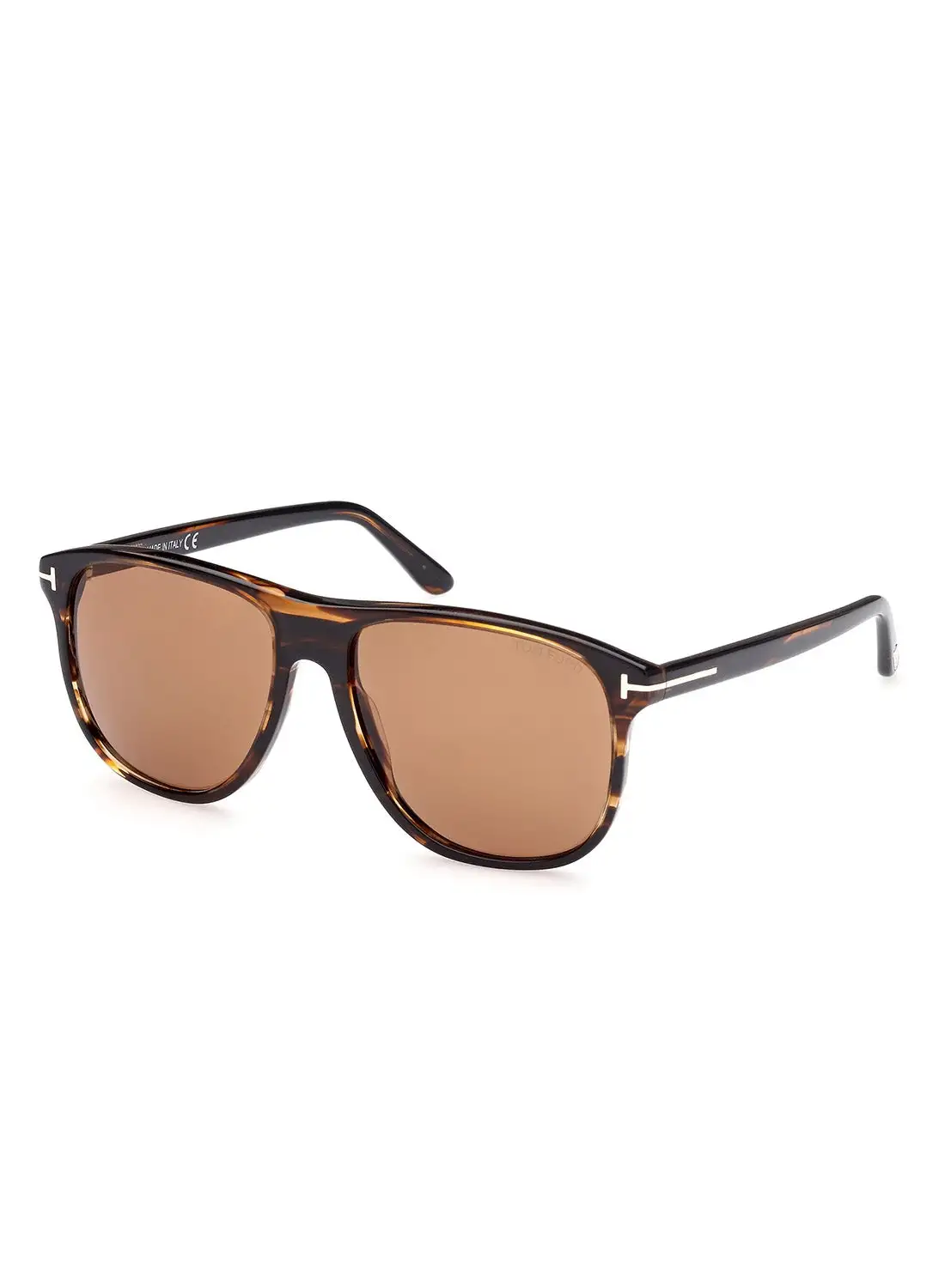 TOM FORD Men's UV Protection Square Sunglasses - FT090550E56 - Lens Size: 56 Mm