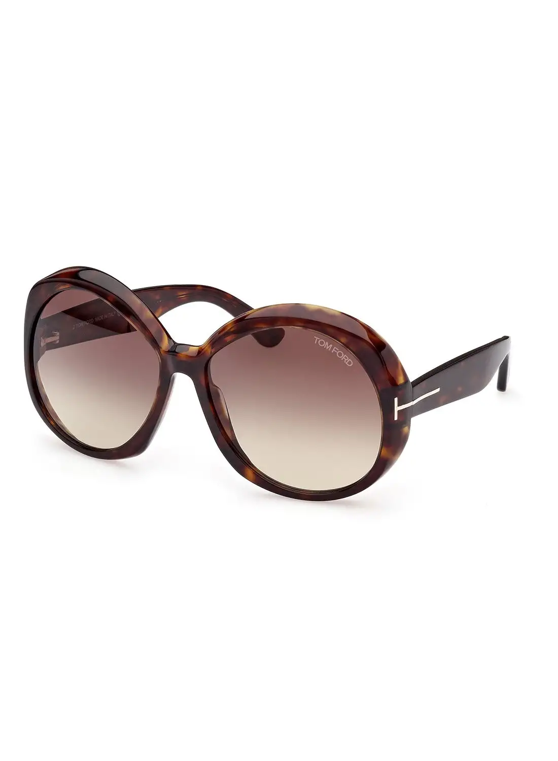 TOM FORD Women's UV Protection Round Sunglasses - FT101052B62 - Lens Size: 62 Mm