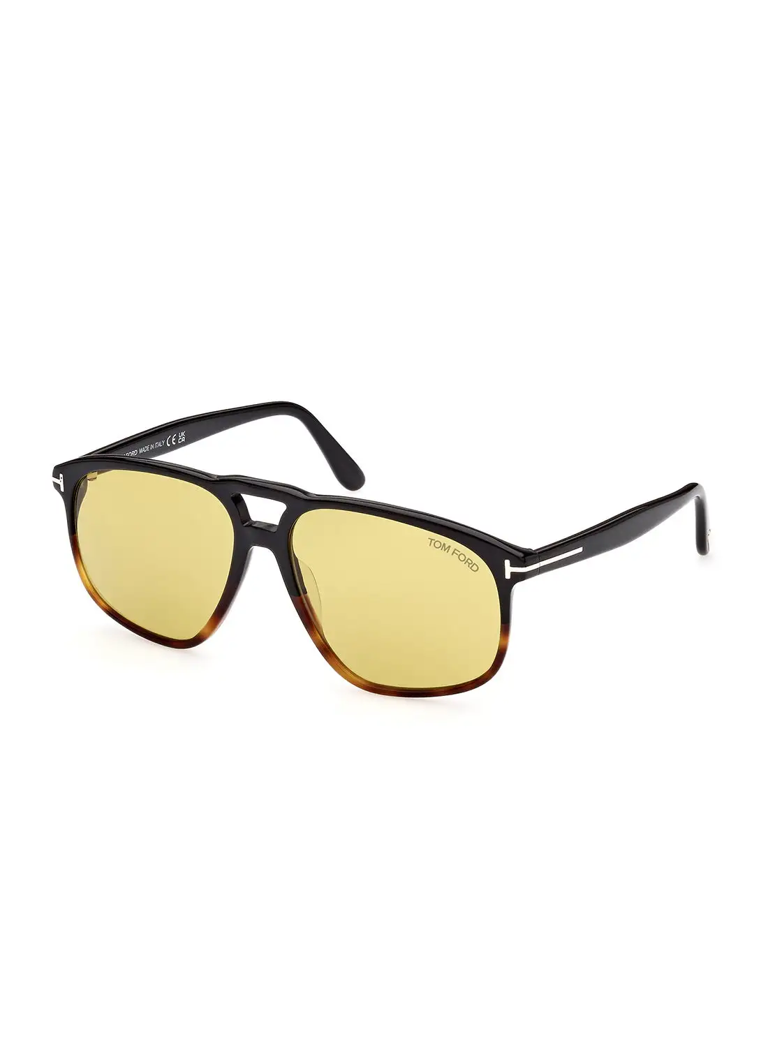 TOM FORD Men's UV Protection Navigator Sunglasses - FT100005E58 - Lens Size: 58 Mm