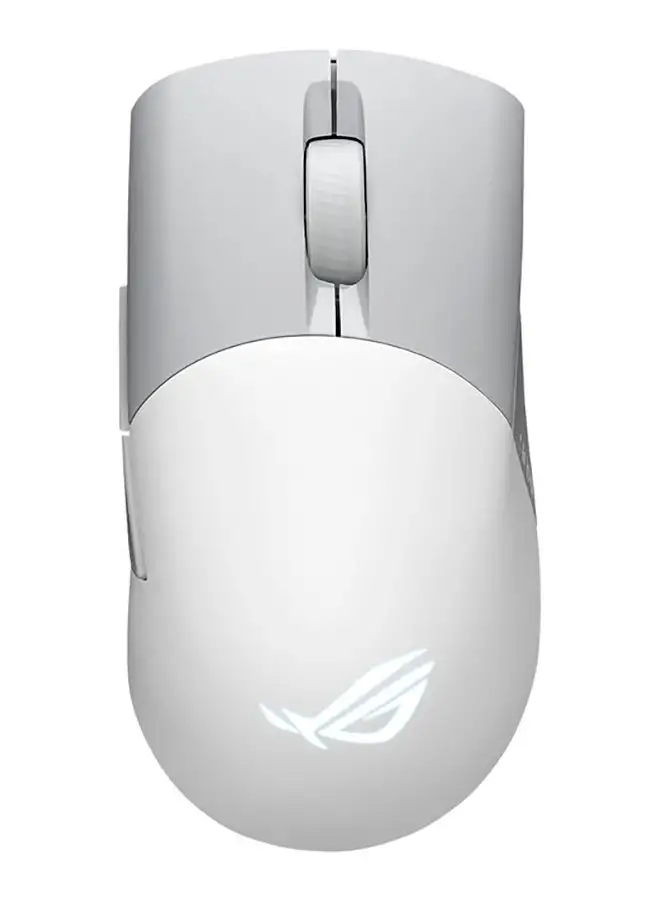 ASUS Asus ROG Keris Wireless AimPoint Gaming Mouse, Tri-mode connectivity (2.4GHz RF, Bluetooth, Wired), 36000 DPI sensor, 5 programmable buttons, ROG SpeedNova, Replaceable switches, Paracord cable, White