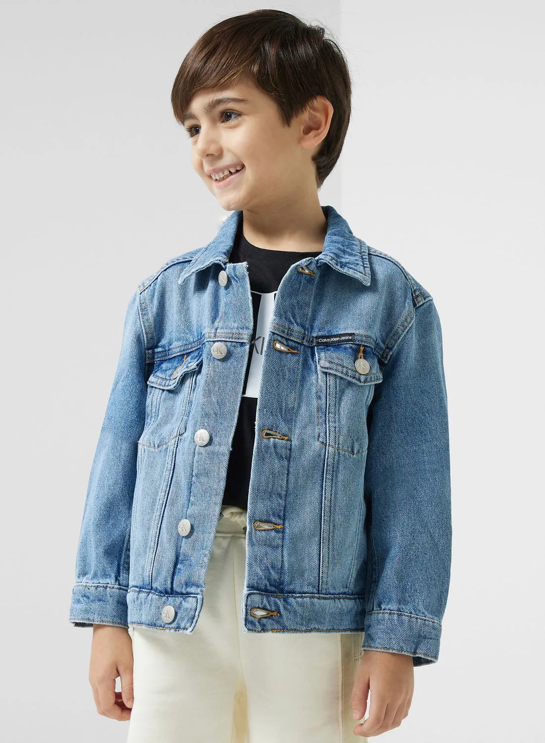 Calvin Klein Jeans Youth Denim Trucker Jacket