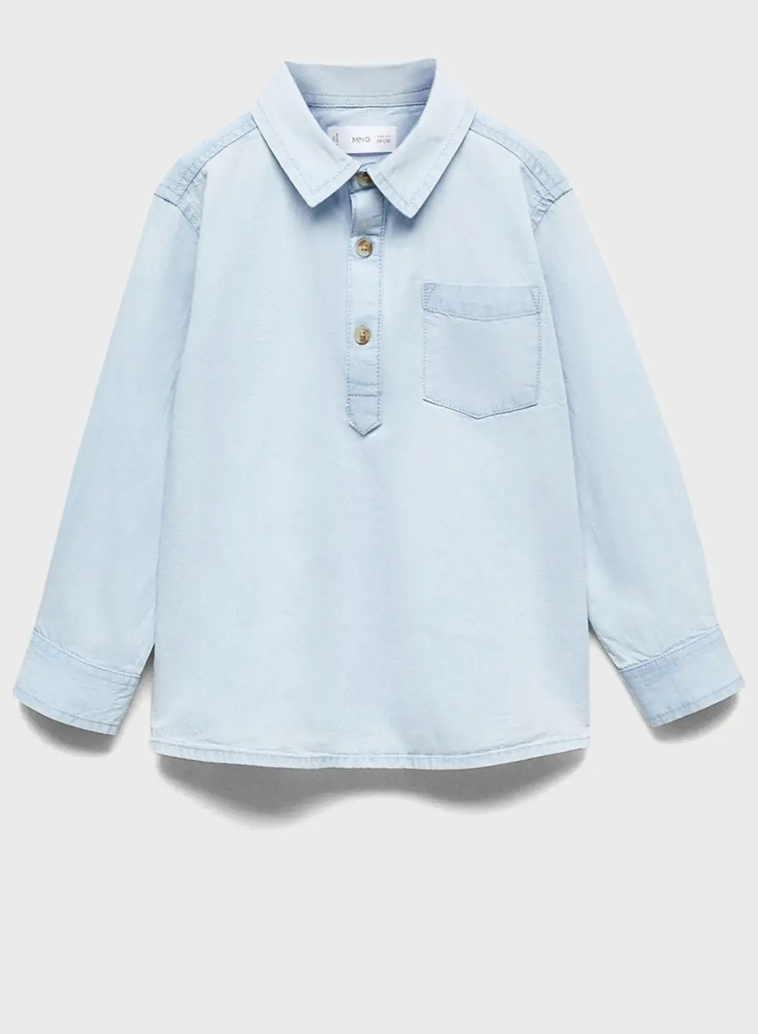 MANGO Kids Pocket Detail Shirt