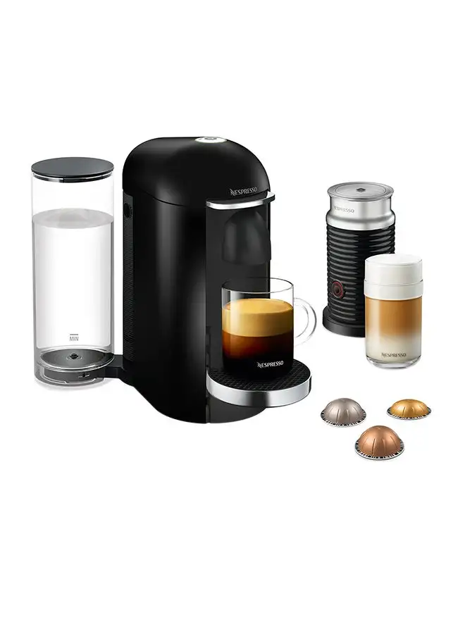 NESPRESSO Vertuo Plus With Aerocino 3 Coffee Maker 1.2 L 1260 W GCB2-GB-BK-NE1+3694B Black