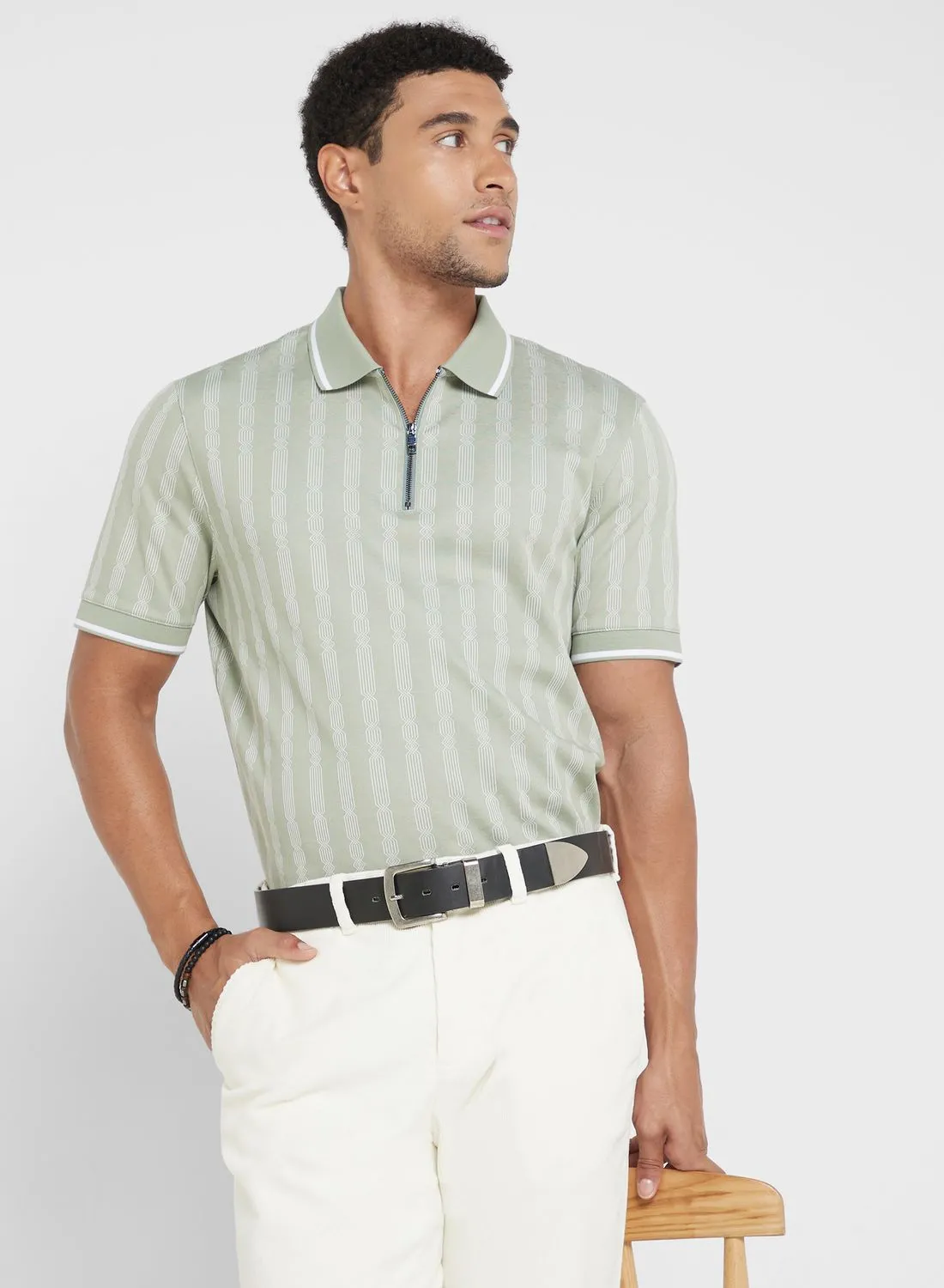 Ted Baker Striped Polo