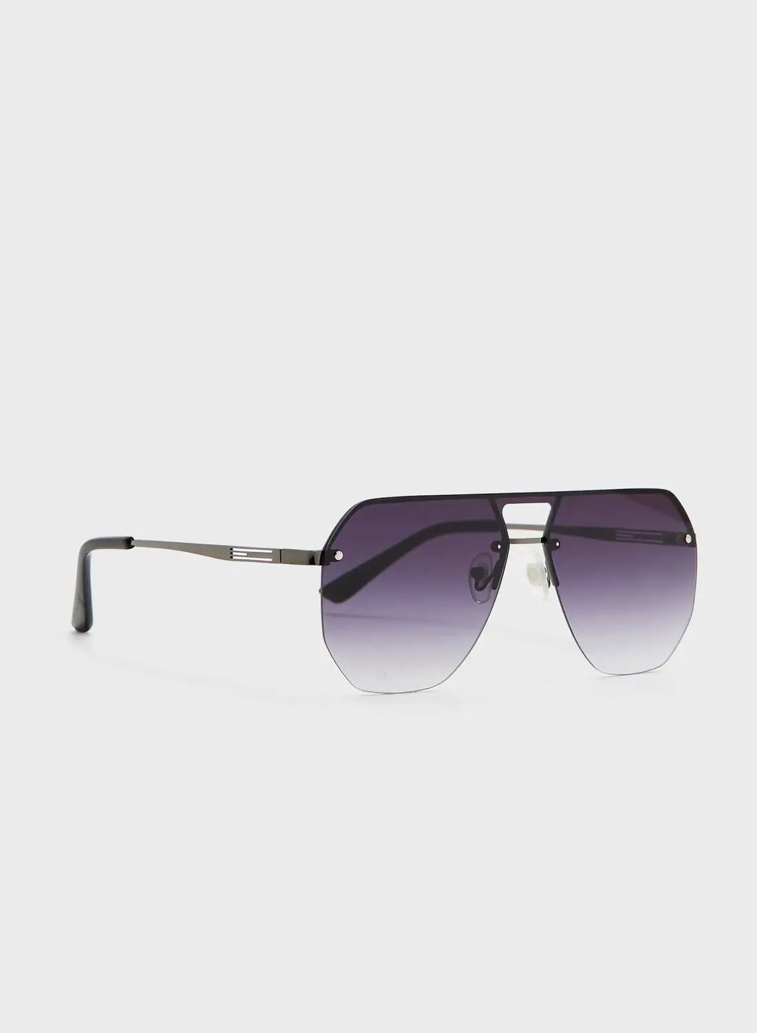 Seventy Five Angular Aviator Sunglasses
