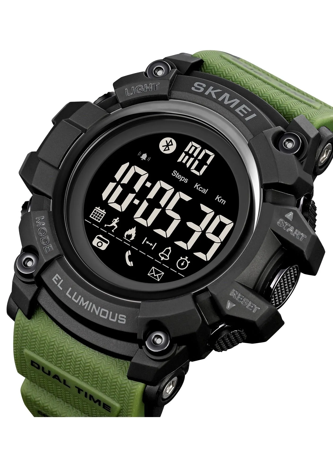 SKMEI Watches For Men Water Resistant Digital Watch 2053 - 55 mm - Green