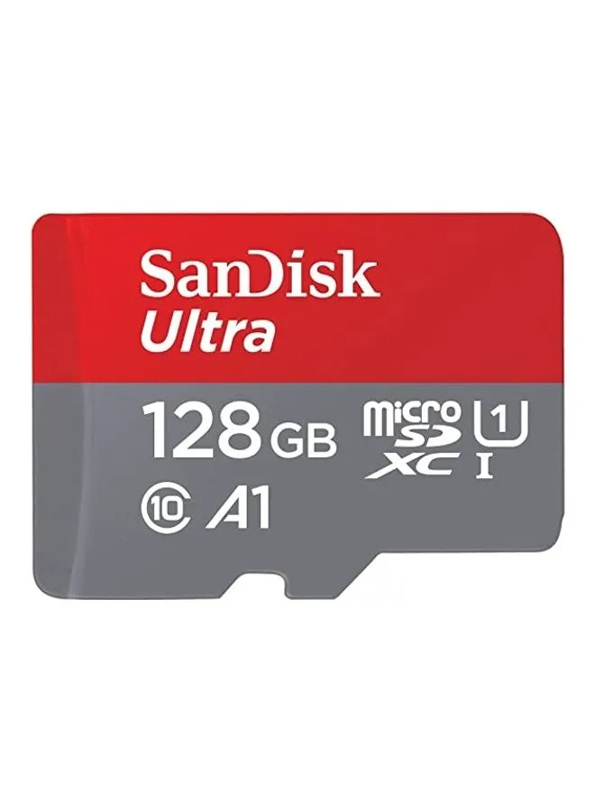 بطاقة Sandisk Ultra UHS I MicroSD بسرعة 140 ميجابايت/ثانية R للهواتف الذكية SDSQUAB-128G-GN6MN بسعة 128.0 جيجابايت