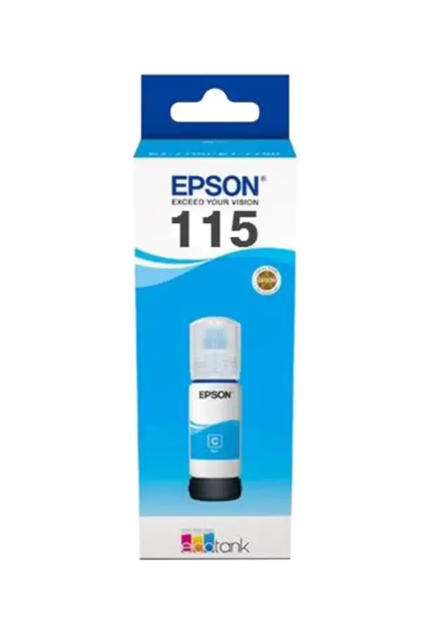 زجاجة حبر EPSON 115 EcoTank Pigment - سماوي
