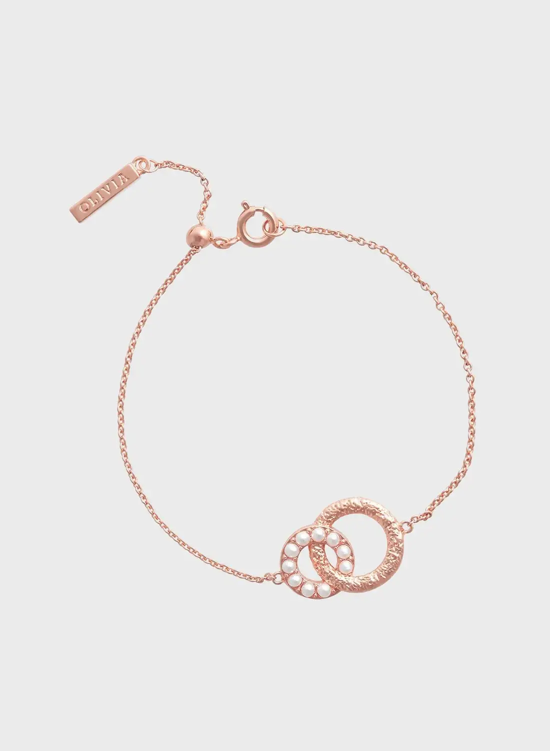 OLIVIA BURTON Pearls Hand Chain Bracelet