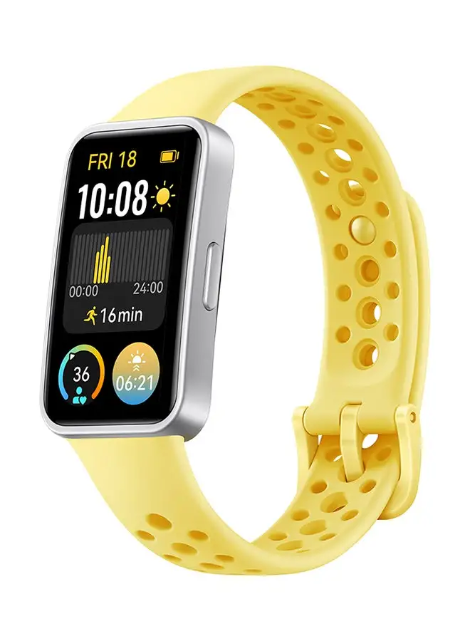 HUAWEI Band 9 Smart Watch, Ultra-Thin Design And Comfortable Wearing, Scientific Sleep Analysis, Durable Battery Life, IOS And Android Lemon Yellow