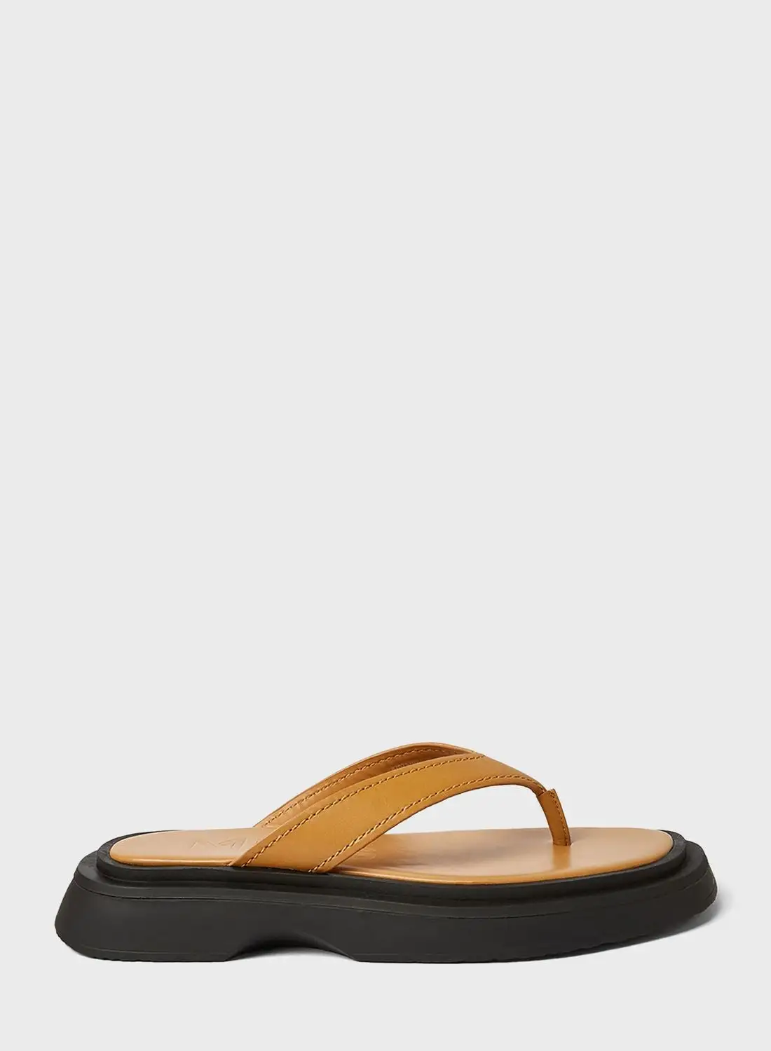 MANGO Basic Leather Sandals