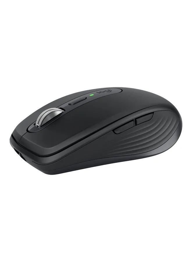 Logitech MX Anywhere 3S Compact Wireless Mouse Fast Scrolling 8K DPI Any Surface Tracking Quiet Clicks Programmable Buttons USB C Bluetooth Windows PC Linux Chrome Mac Graphite Black
