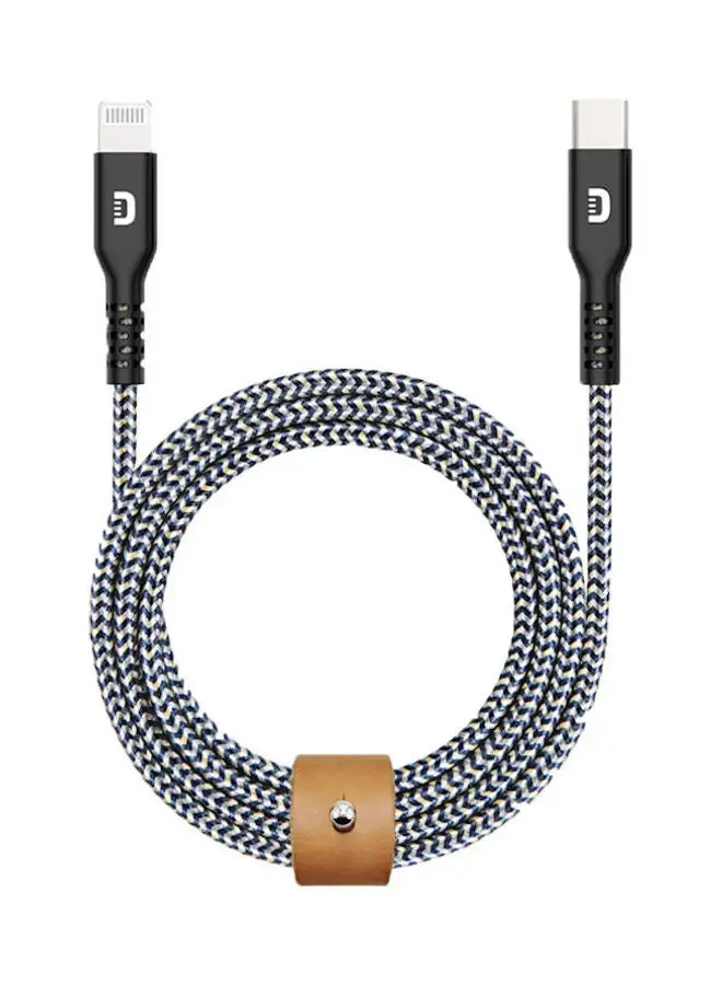 ZENDURE Supercord Charge/Sync USB Cable Lightning To Type-C Black/White