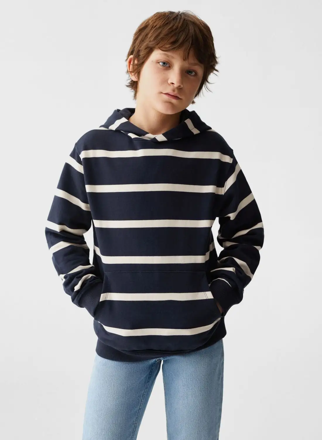 MANGO Kids Striped Sweatshirt