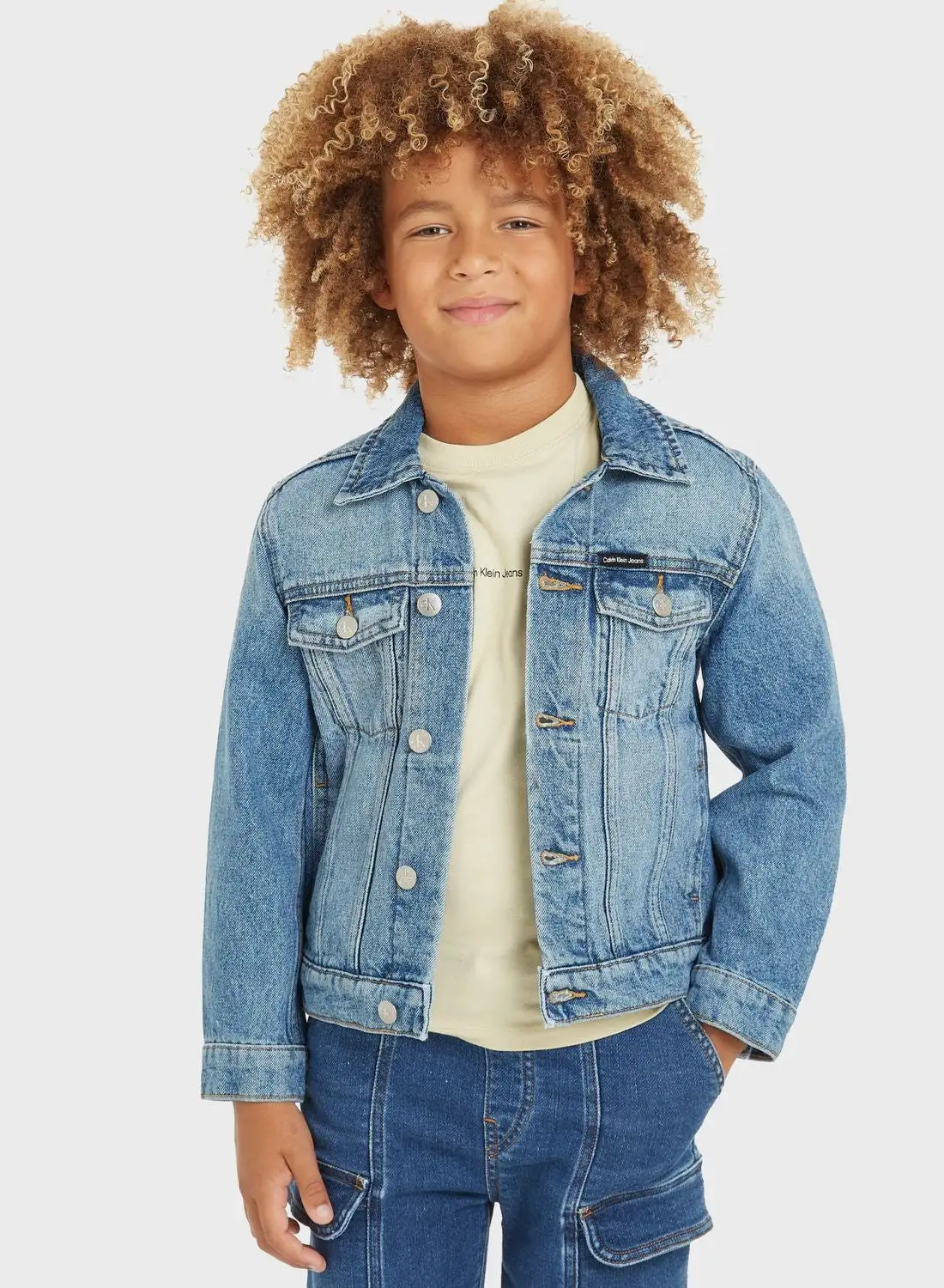 Calvin Klein Jeans Kids Denim Trucker Jacket