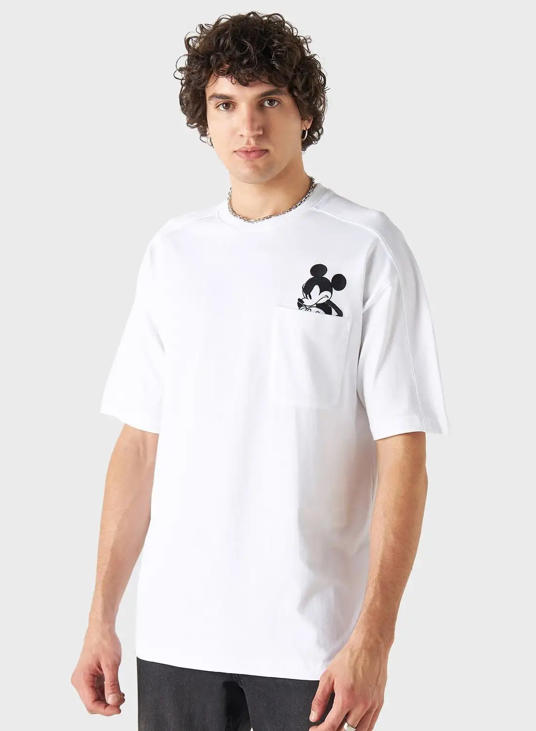 SP Characters Mickey Mouse Print T-Shirt