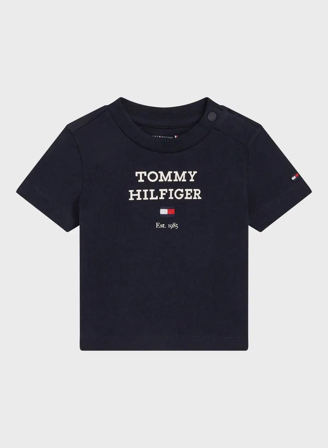 TOMMY HILFIGER Kids Logo Crew Neck T-Shirt