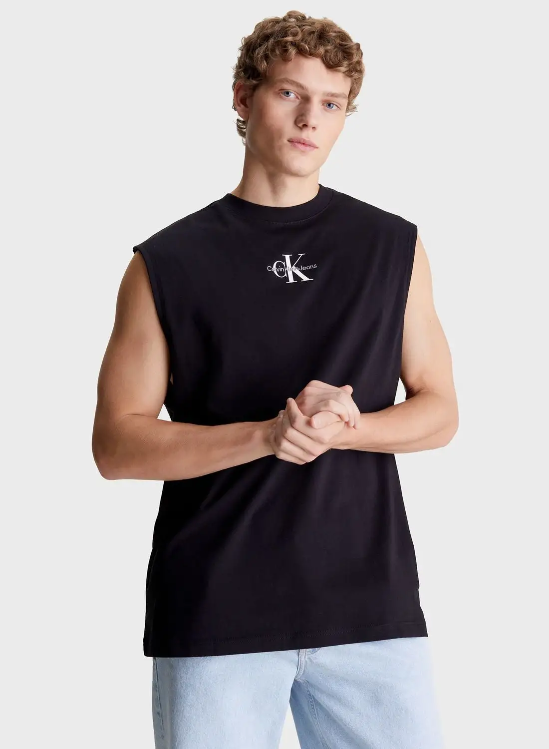 Calvin Klein Jeans Logo Crew Neck Vest