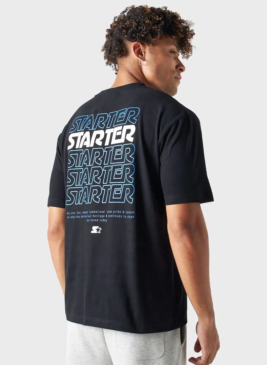 STARTER Graphic Print Crew Neck T-Shirt
