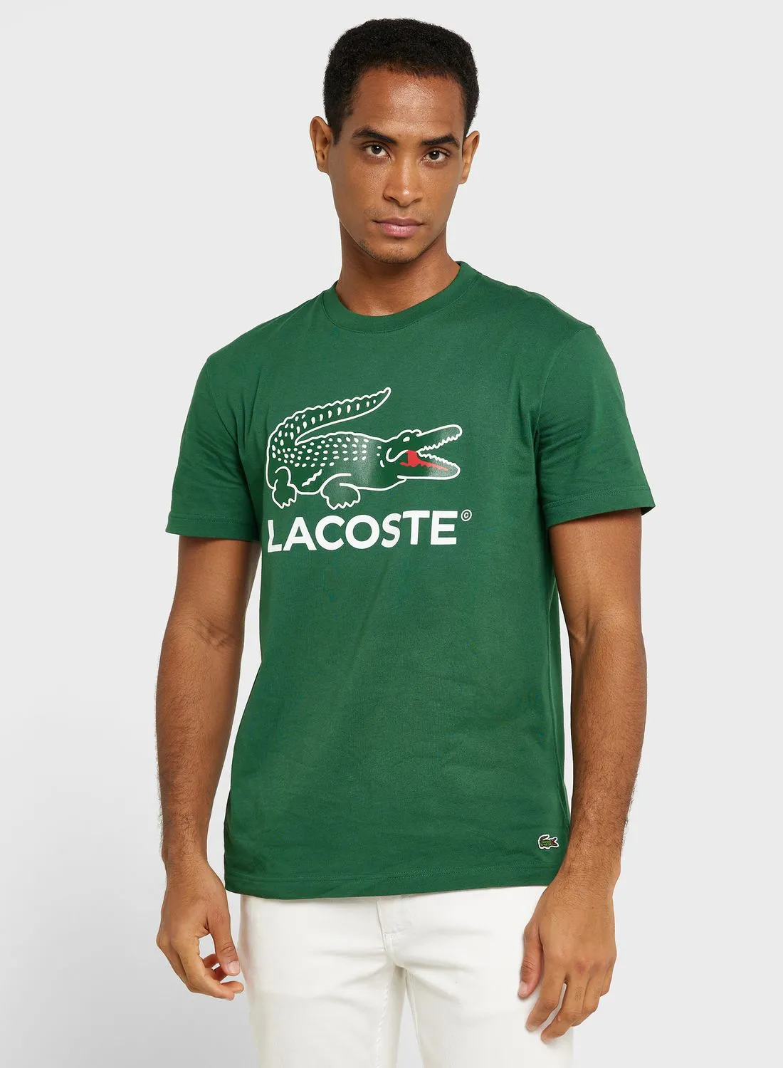 LACOSTE Logo Crew Neck T-Shirt