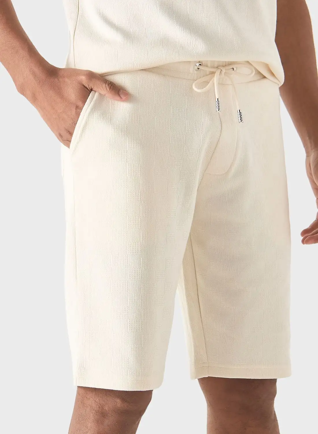 Iconic Textured Drawstring Shorts