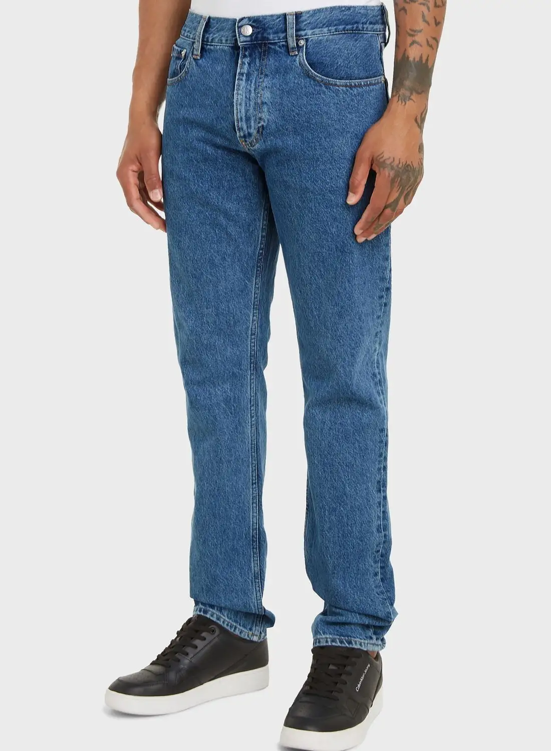 Calvin Klein Jeans Light Wash Straight Fit Jeans