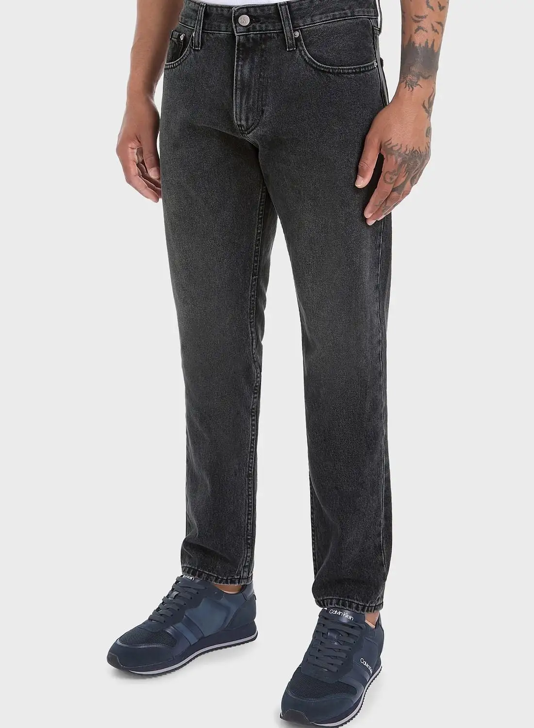 Calvin Klein Jeans Light Wash Straight Fit Jeans