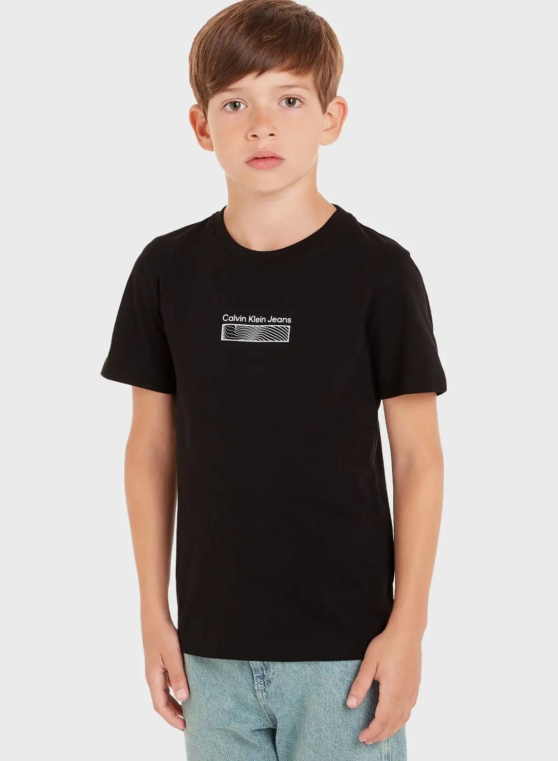 Calvin Klein Jeans Kids Wave Print T-Shirt