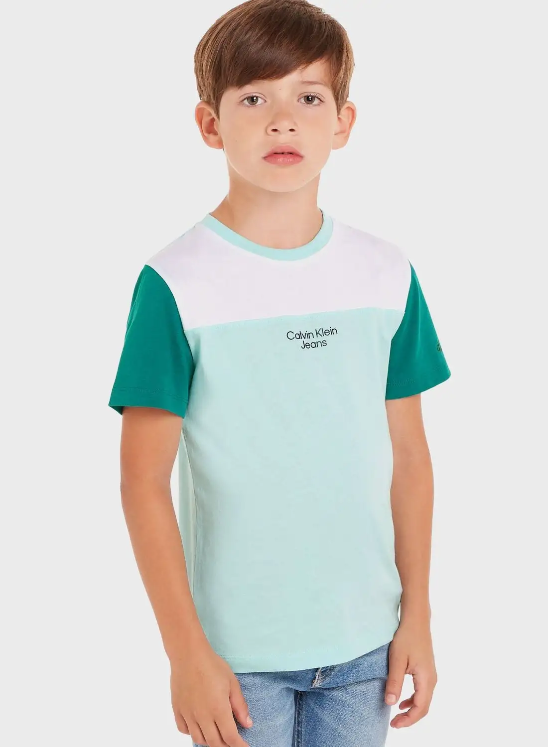 Calvin Klein Jeans Youth Color Block T-Shirt
