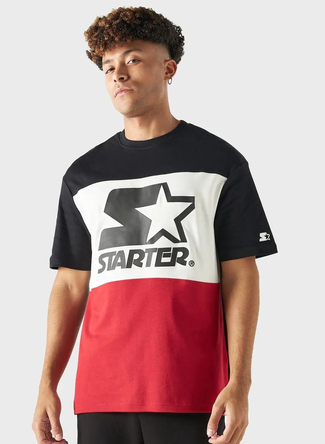 STARTER Starter  Print  Crew Neck T-Shirt