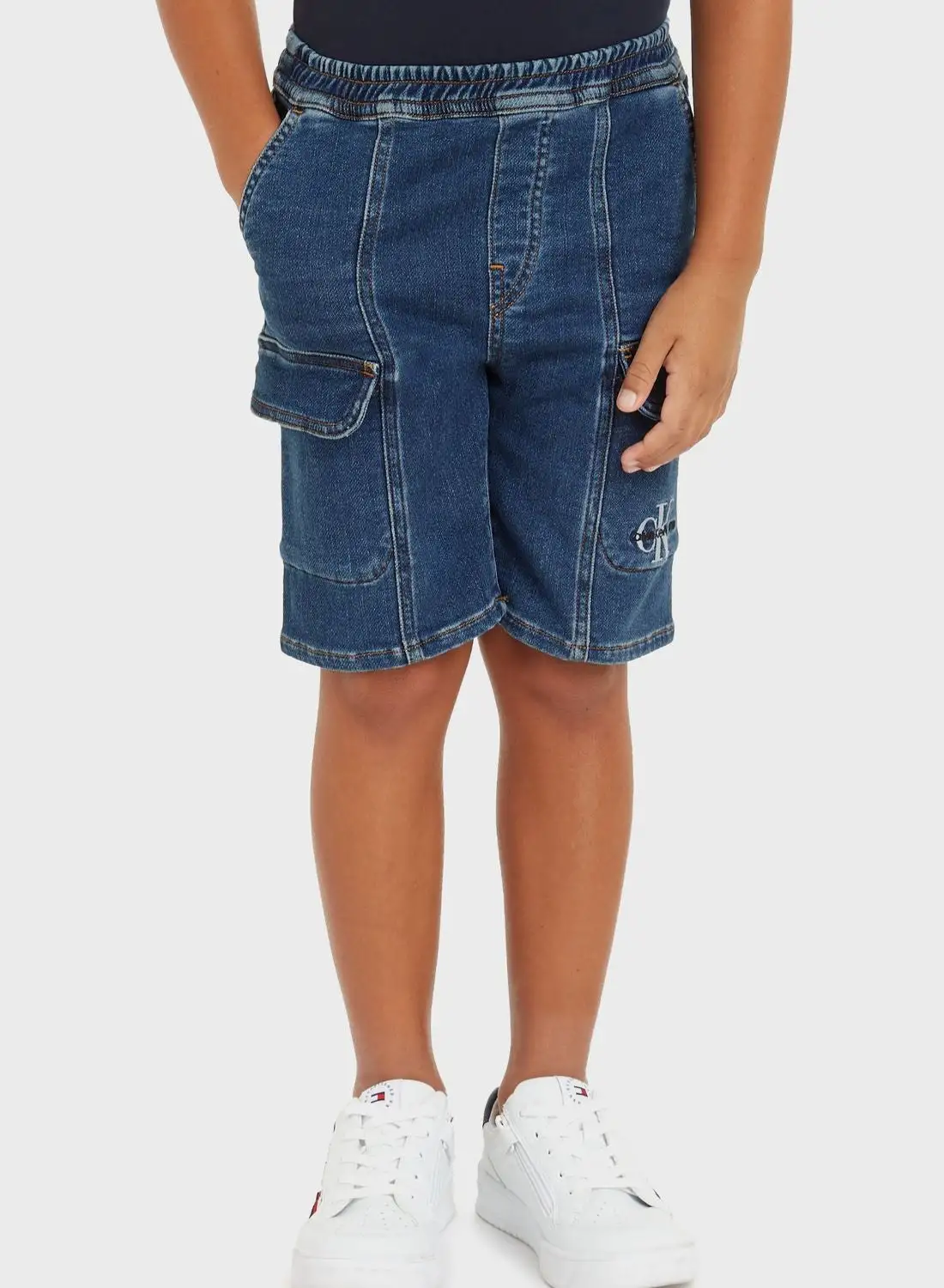 Calvin Klein Jeans Youth Denim Cargo Shorts
