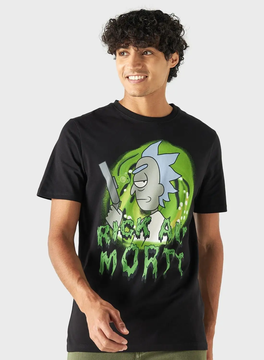 SP Characters Rick And Morty Print T-Shirt