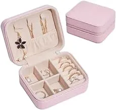 QiaoKai Lightweight Multi-Grid Jewellery Box YPS624, Pink, one size