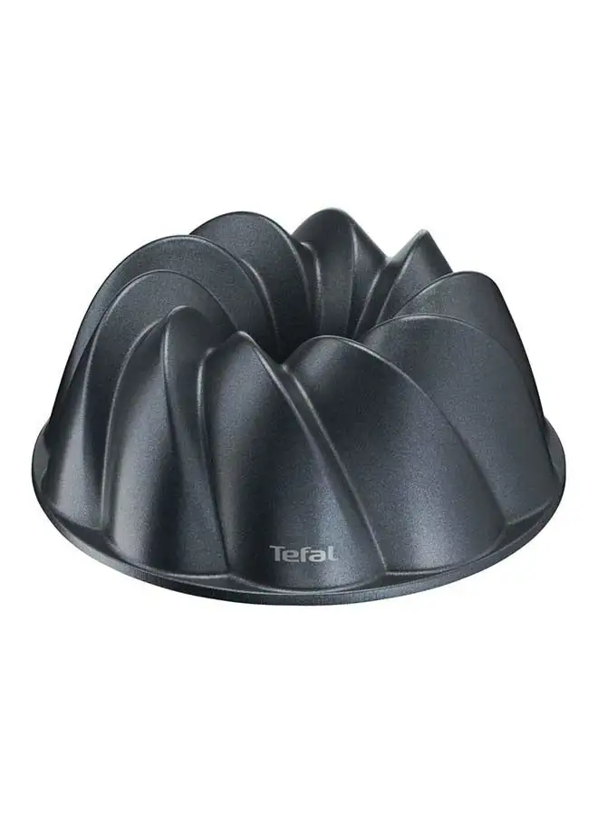 Tefal Geometric Bundt Pan 25 cm Perfectly Even GoldenBrown Results NonStick Coating Inside and Out Easy Cleaning Safe Modern Curved Cake Pan J3030204