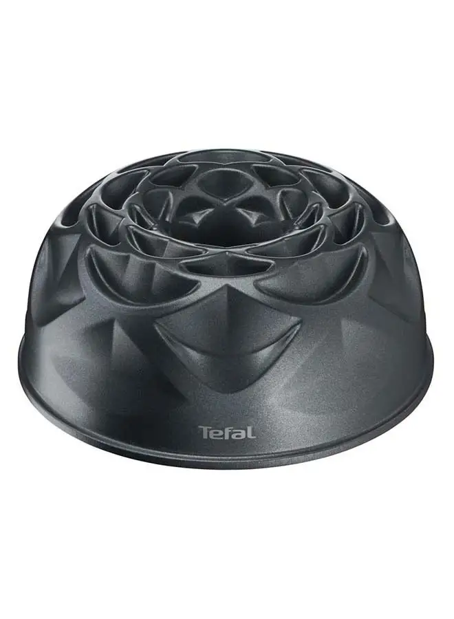 Tefal Geometric Bundt Pan 25 cm Perfectly Even GoldenBrown Results NonStick Coating Inside and Out Easy Cleaning Safe Modern Faceted Cake Pan J3030104