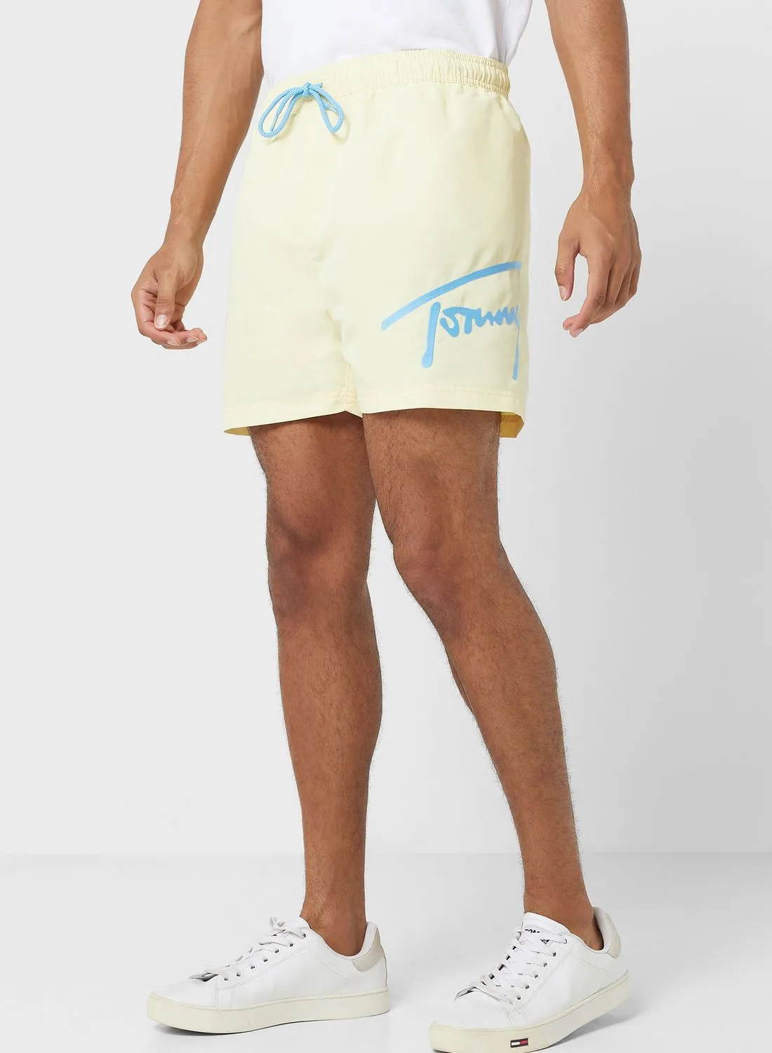 TOMMY JEANS Signature Logo Band Shorts
